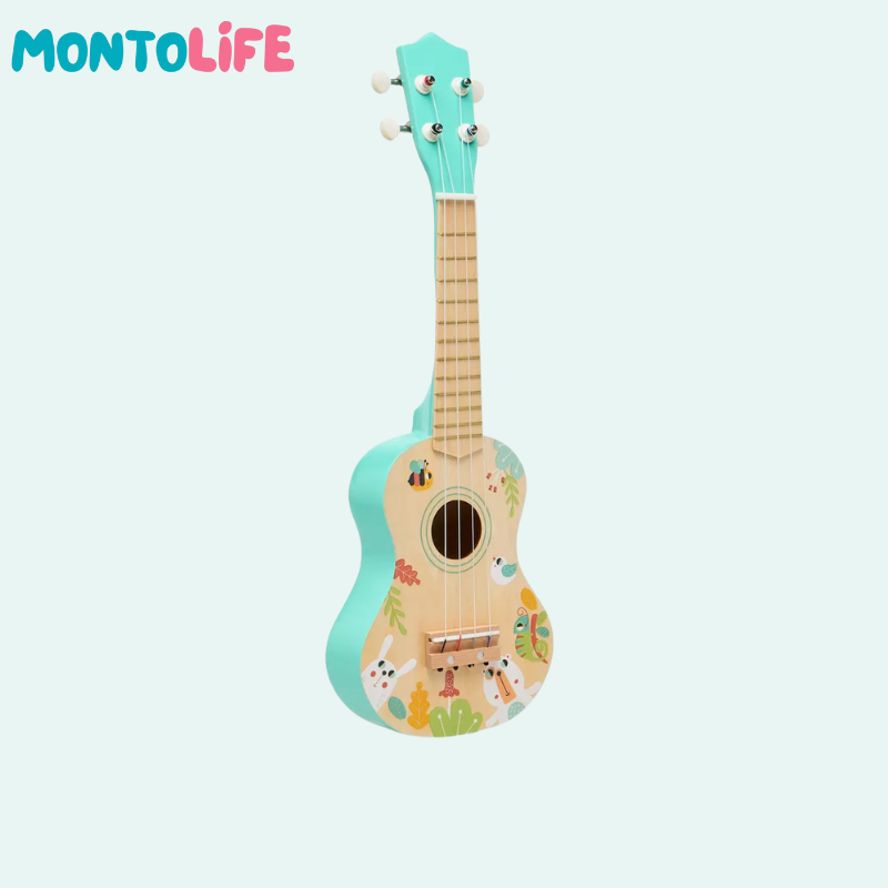 Wooden Ukulele – Toddler-Sized Musical Instrument