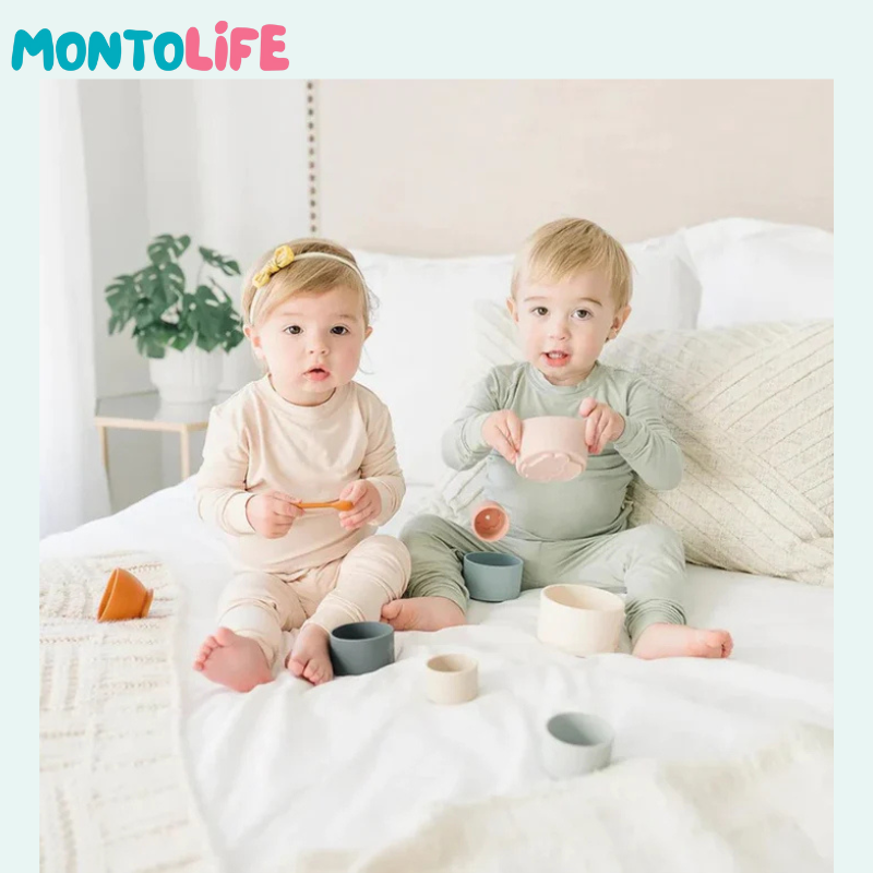 Nesting & Stacking Cups – Colorful Educational Playset for Infant Development
