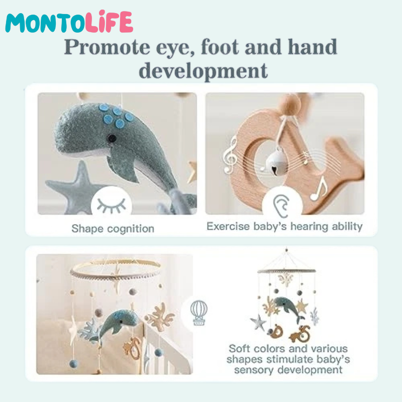 Ocean Wonders Hanging Mobile – Handmade Sea Life Nursery Decoration