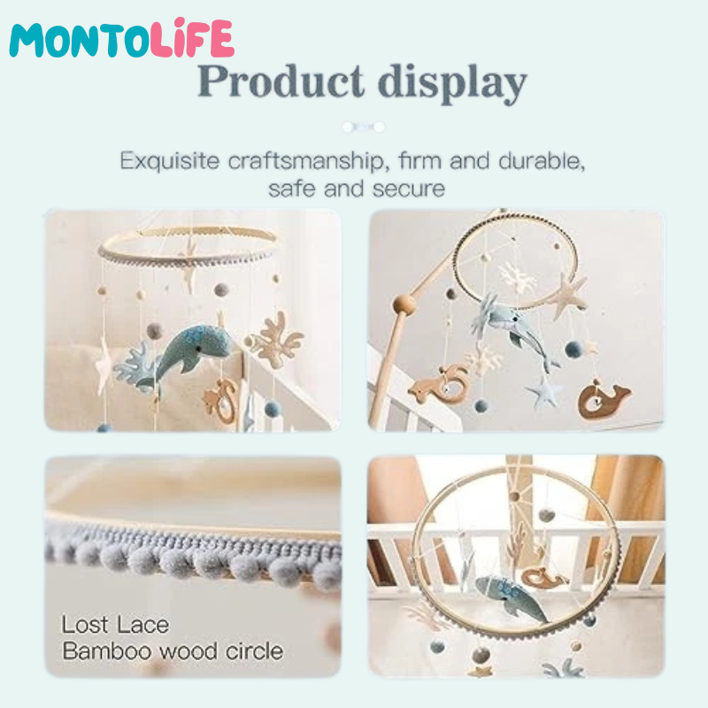 Ocean Wonders Hanging Mobile – Handmade Sea Life Nursery Decoration