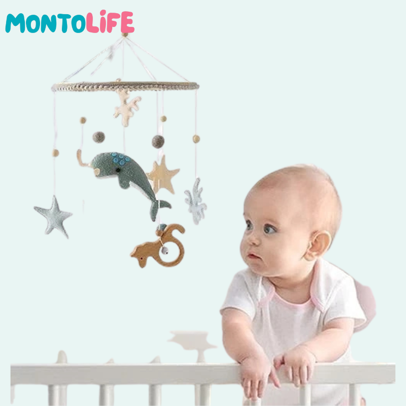 Ocean Wonders Hanging Mobile – Handmade Sea Life Nursery Decoration