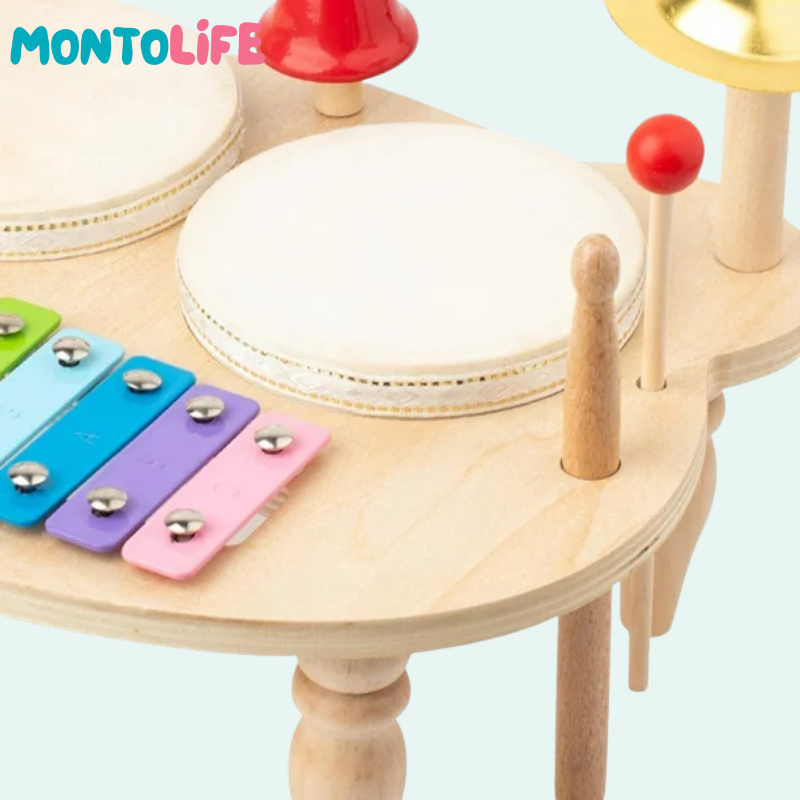 Musical Percussion Kit – Wooden Rhythm & Sound Exploration Toy for Kids