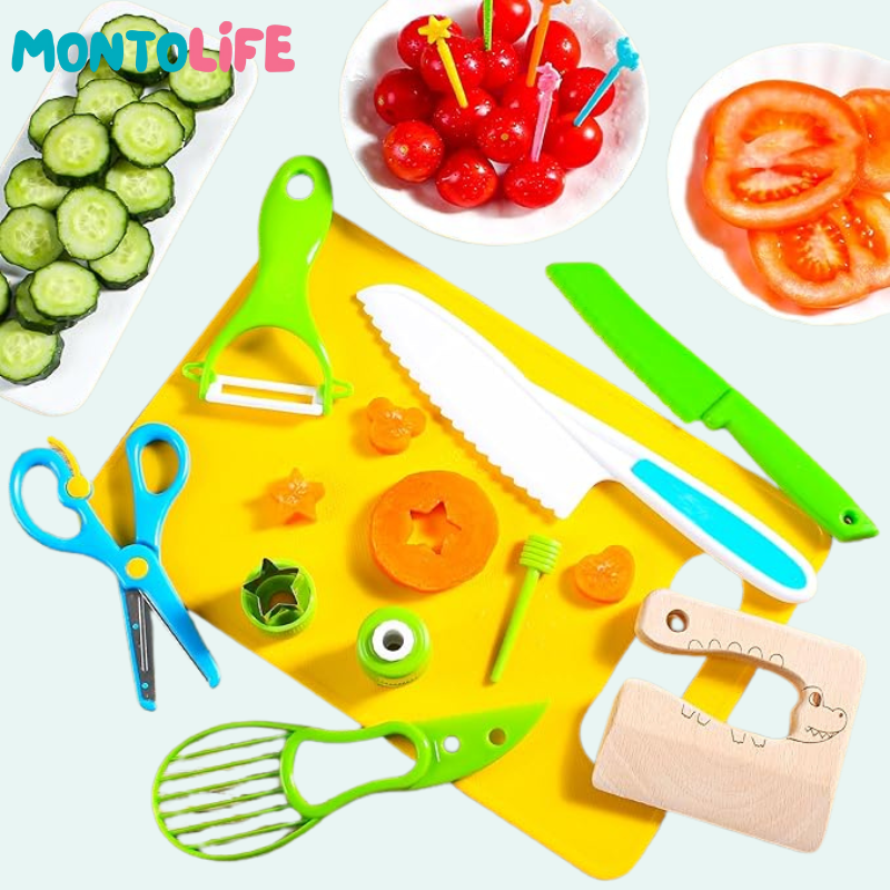 Kitchen Tool Set – Real Cooking Utensils for Independent Little Learners