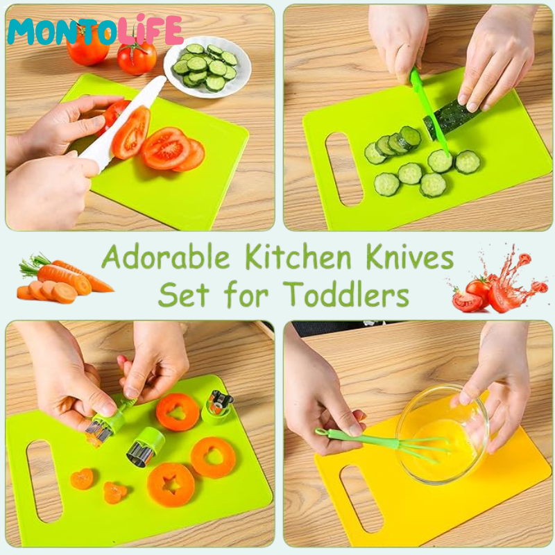 Kitchen Tool Set – Real Cooking Utensils for Independent Little Learners