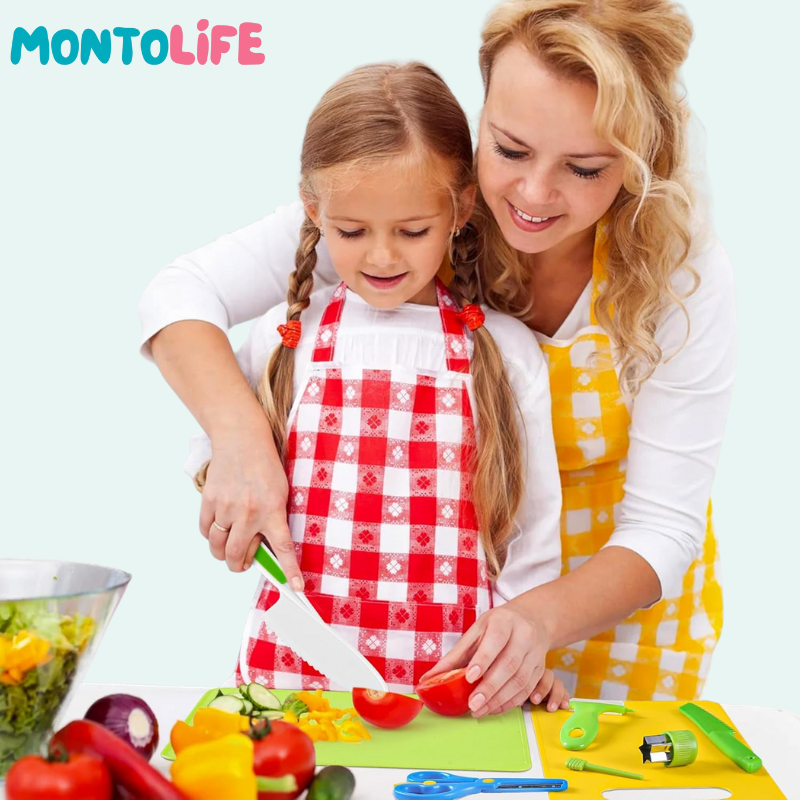 Kitchen Tool Set – Real Cooking Utensils for Independent Little Learners
