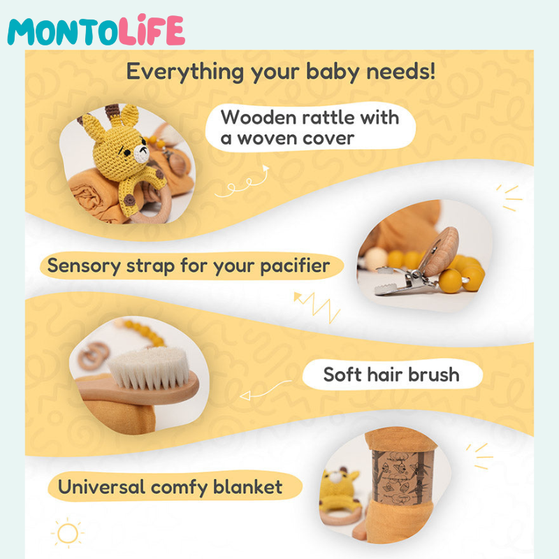 Newborn Gift Set – Educational Baby Shower Present for Early Learning & Development