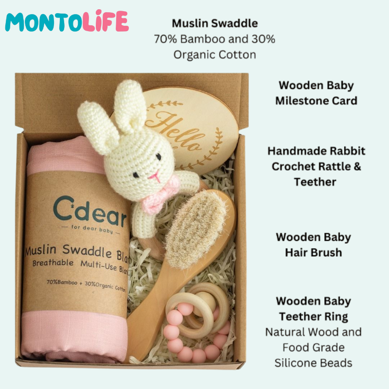 Newborn Gift Set – Educational Baby Shower Present for Early Learning & Development