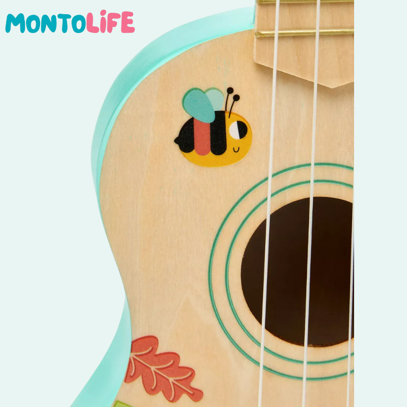 Wooden Ukulele – Toddler-Sized Musical Instrument