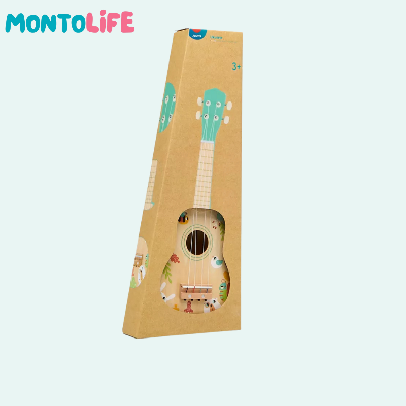 Wooden Ukulele – Toddler-Sized Musical Instrument