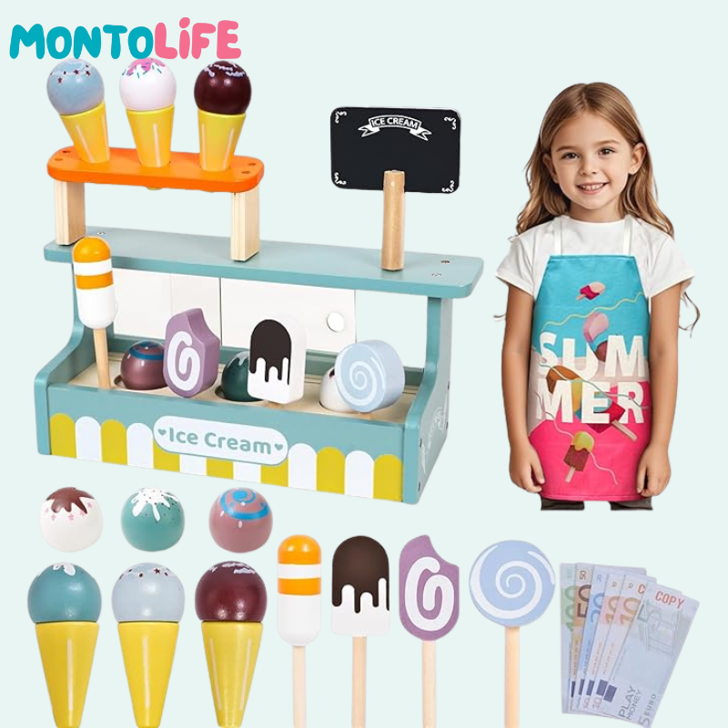 Ice Cream Stand – Pretend Play Set for Imaginative & Educational Fun