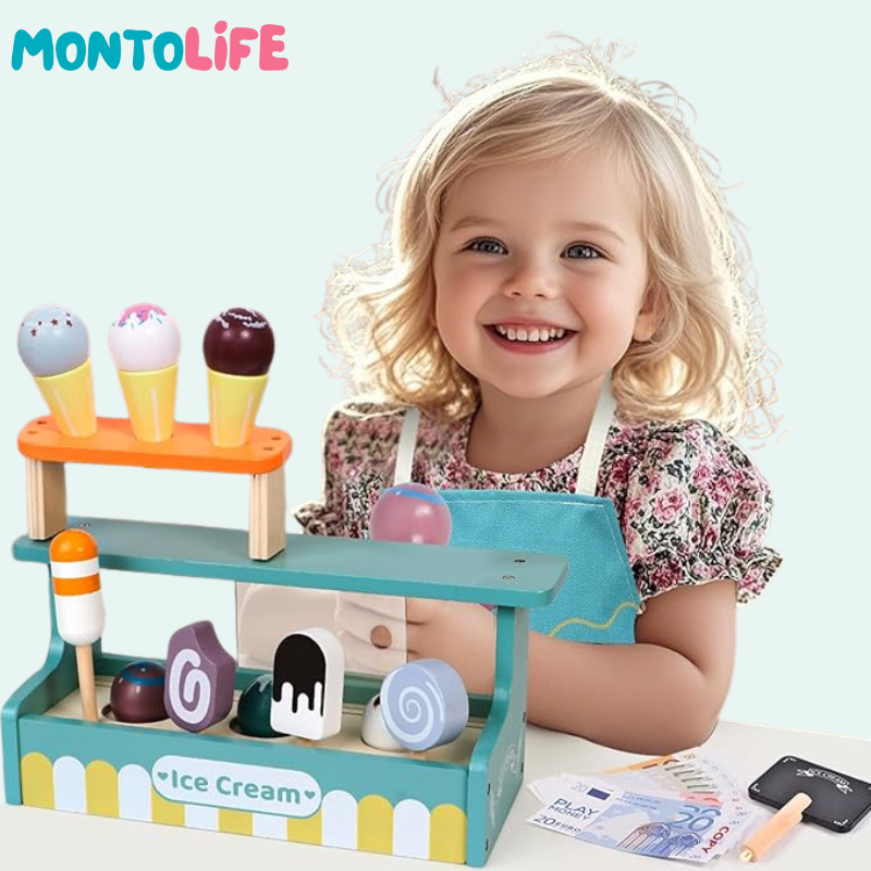 Ice Cream Stand – Pretend Play Set for Imaginative & Educational Fun