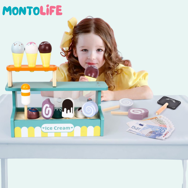 Ice Cream Stand – Pretend Play Set for Imaginative & Educational Fun