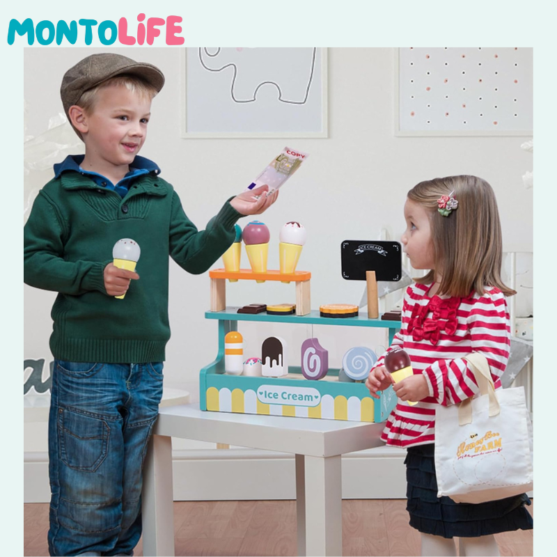 Ice Cream Stand – Pretend Play Set for Imaginative & Educational Fun