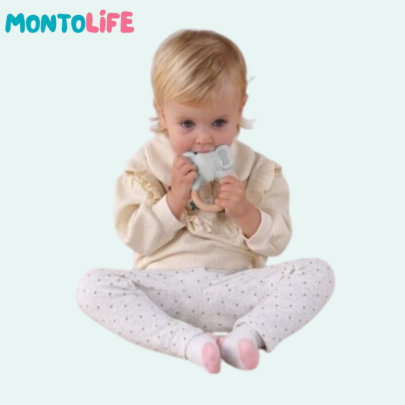Baby Teething Elephant – Soft Silicone Sensory Toy for Oral Development