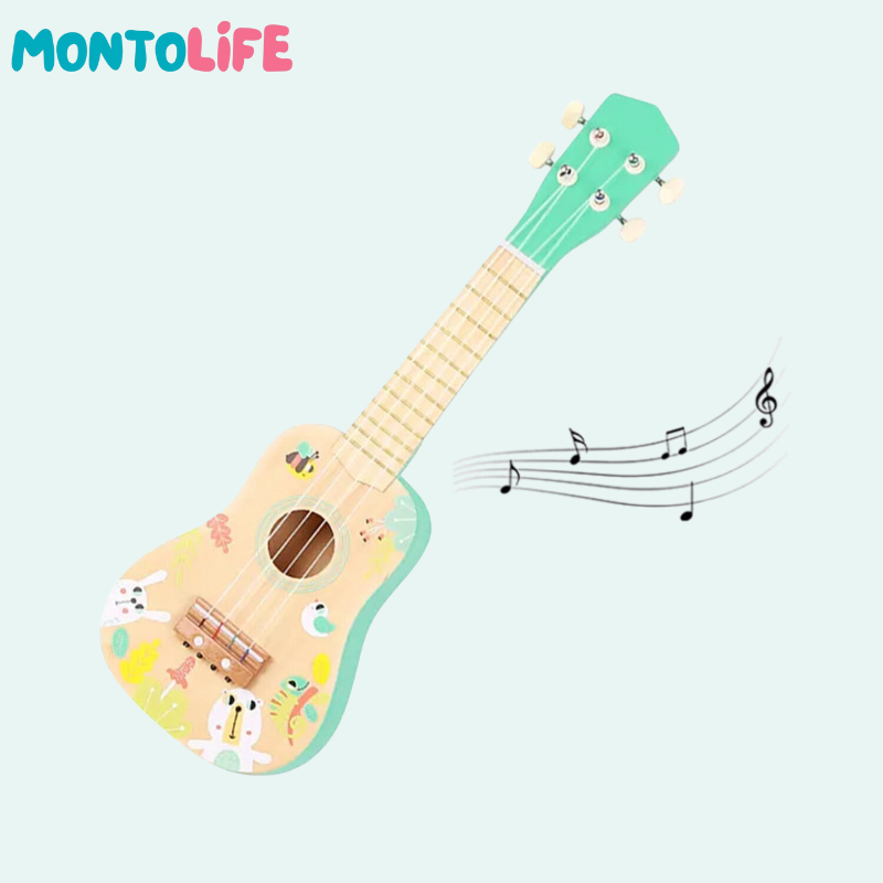 Wooden Ukulele – Toddler-Sized Musical Instrument