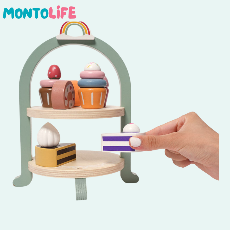 Cupcake Tower – Colorful Learning Toy for Fine Motor Skills & Creative Play