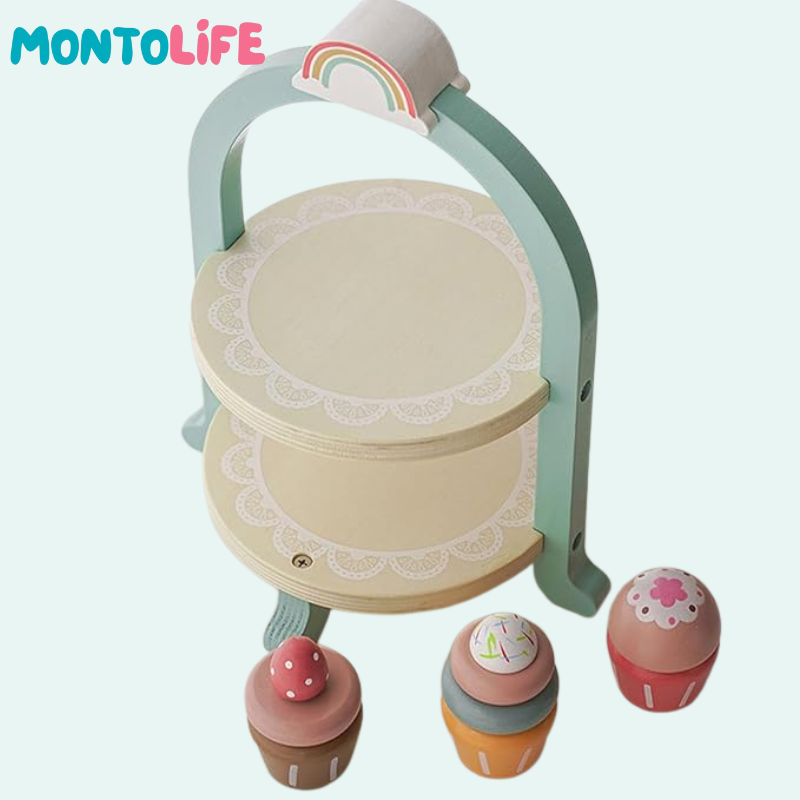 Cupcake Tower – Colorful Learning Toy for Fine Motor Skills & Creative Play