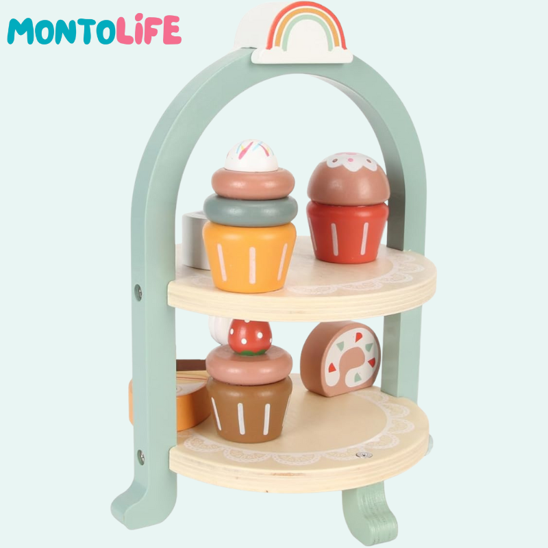 Cupcake Tower – Colorful Learning Toy for Fine Motor Skills & Creative Play