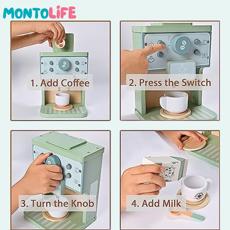 Coffee Maker Set – Pretend Play Espresso Station