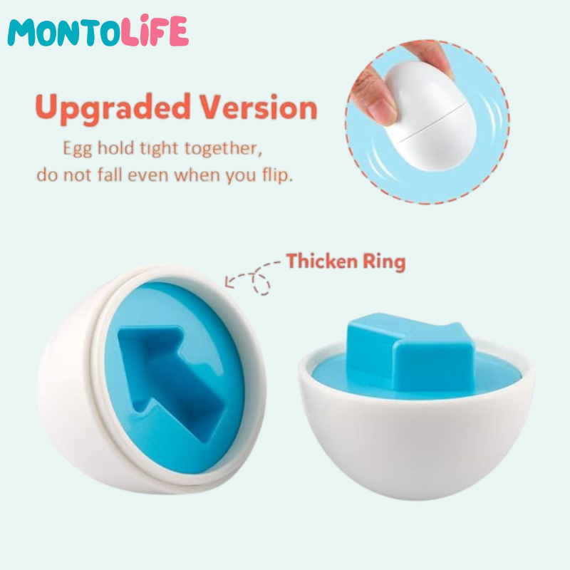 Shape Matching Eggs – Educational Geometry Learning Toy