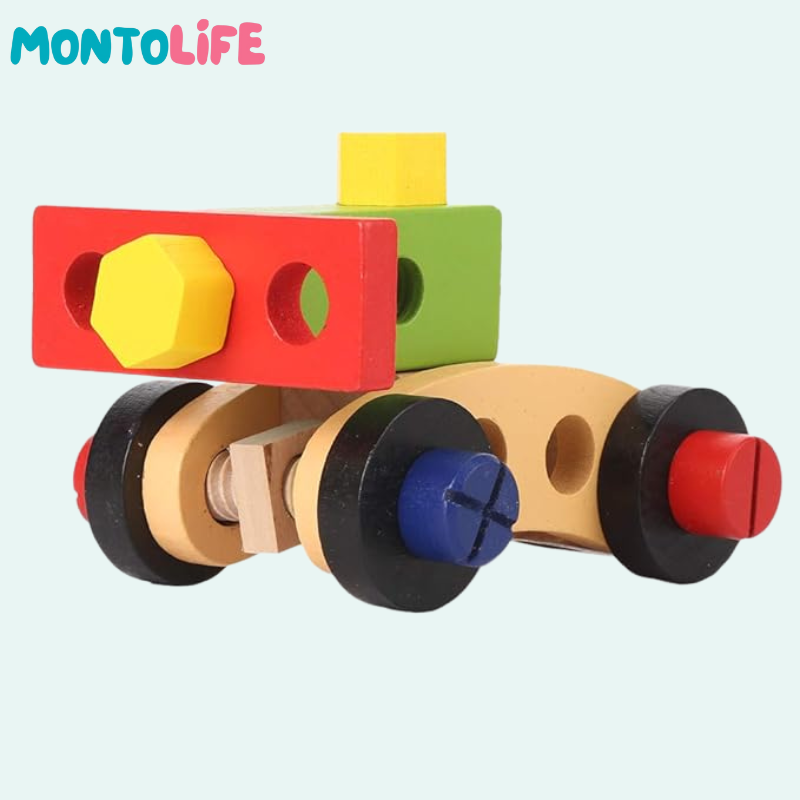 Wooden Tool Set – Educational Pretend Play Construction Kit