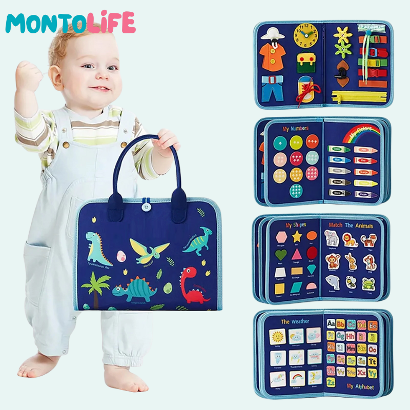 Sensory Busy Bag – Portable Interactive Activity Kit for Toddlers