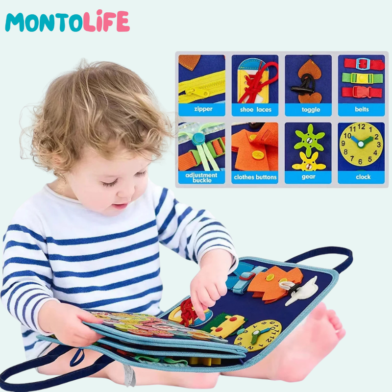 Sensory Busy Bag – Portable Interactive Activity Kit for Toddlers