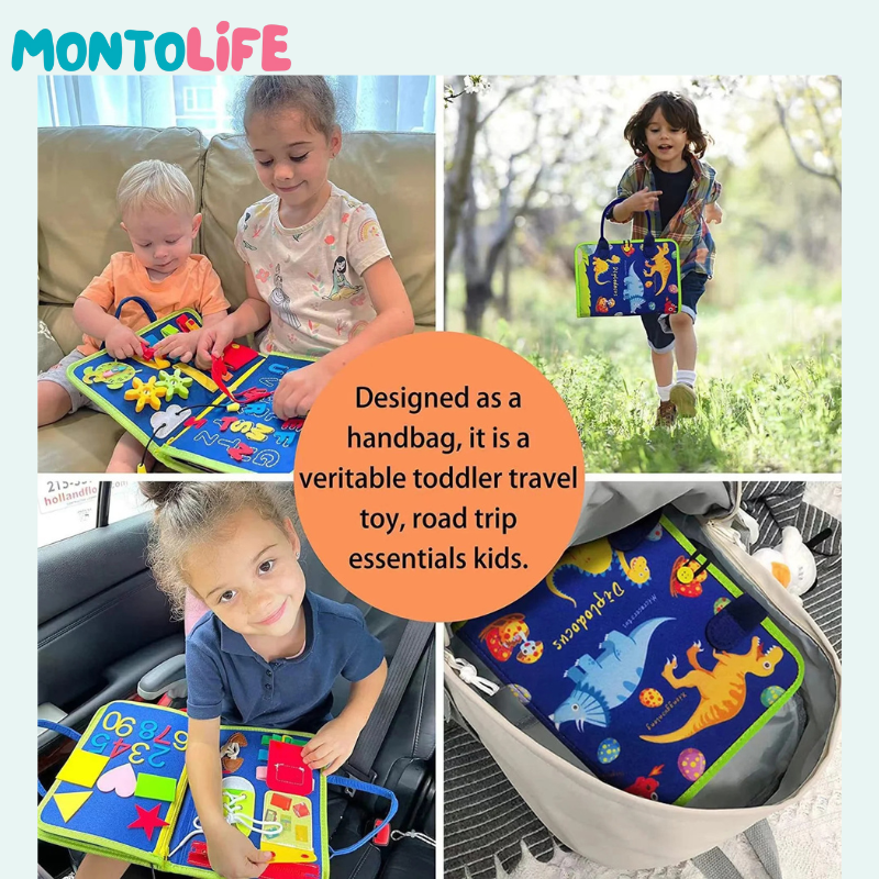 Sensory Busy Bag – Portable Interactive Activity Kit for Toddlers
