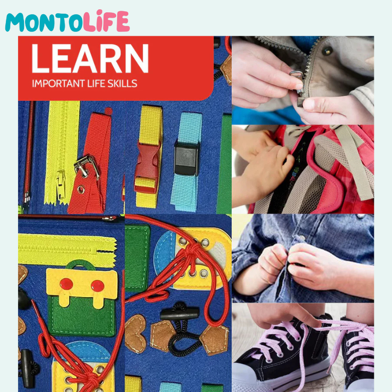 Sensory Busy Bag – Portable Interactive Activity Kit for Toddlers