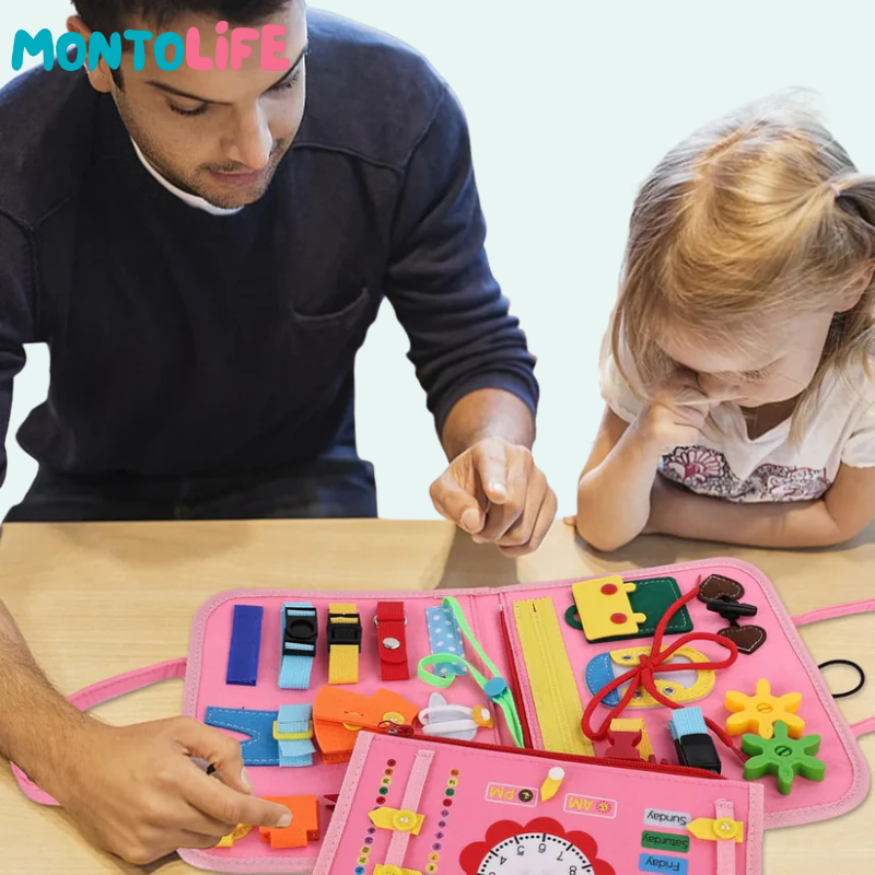 Sensory Busy Bag – Portable Interactive Activity Kit for Toddlers