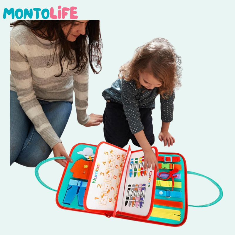 Sensory Busy Bag – Portable Interactive Activity Kit for Toddlers