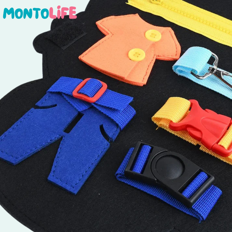 Sensory Busy Board – Dinosaur Activity Toy for Toddlers & Early Learning Fun
