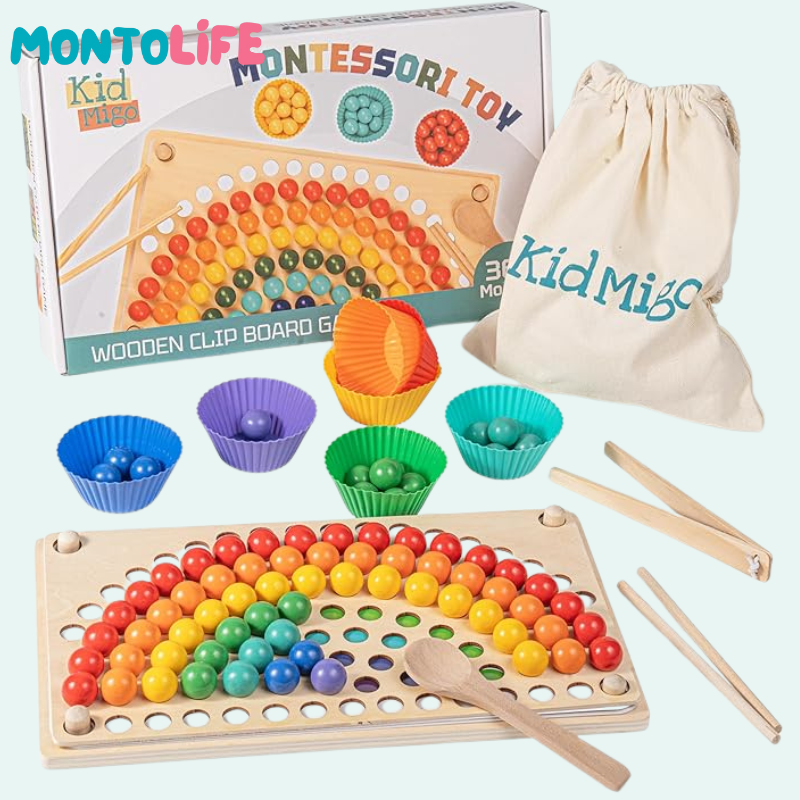 Rainbow Beads - Educational Color Sorting Toy