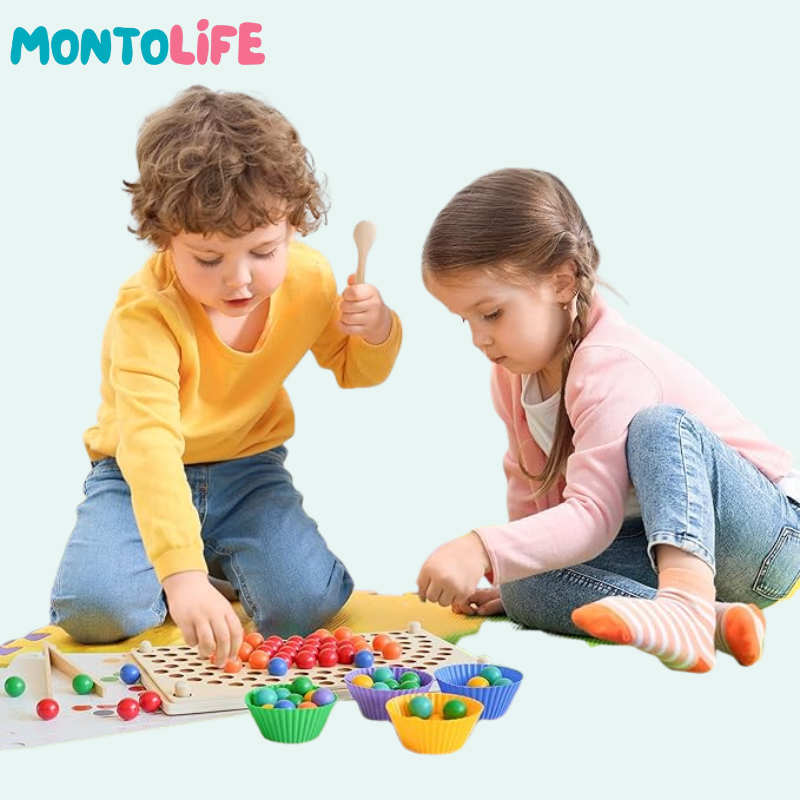 Rainbow Beads - Educational Color Sorting Toy