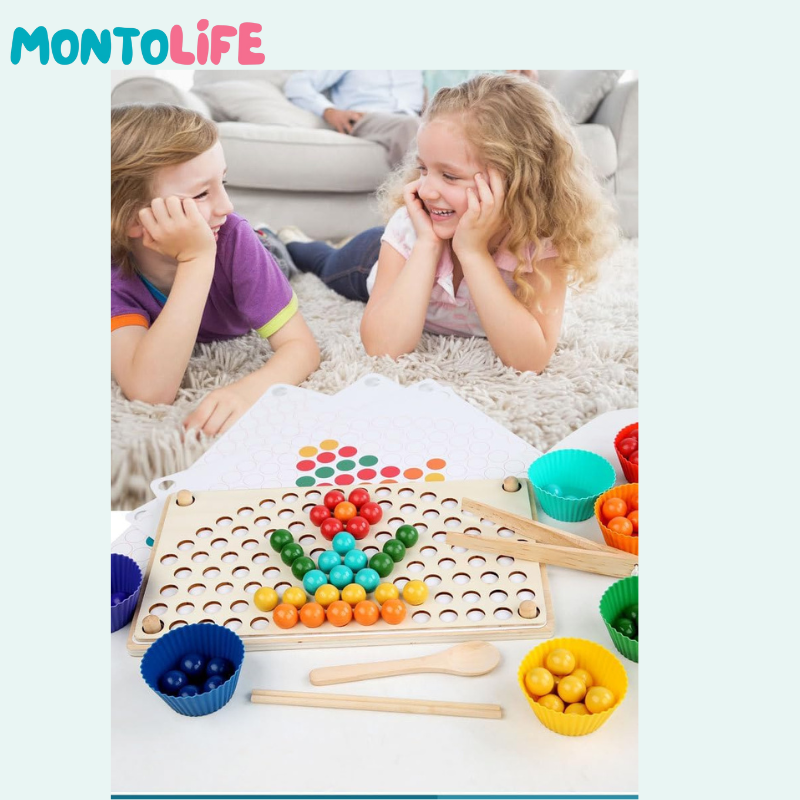 Rainbow Beads - Educational Color Sorting Toy