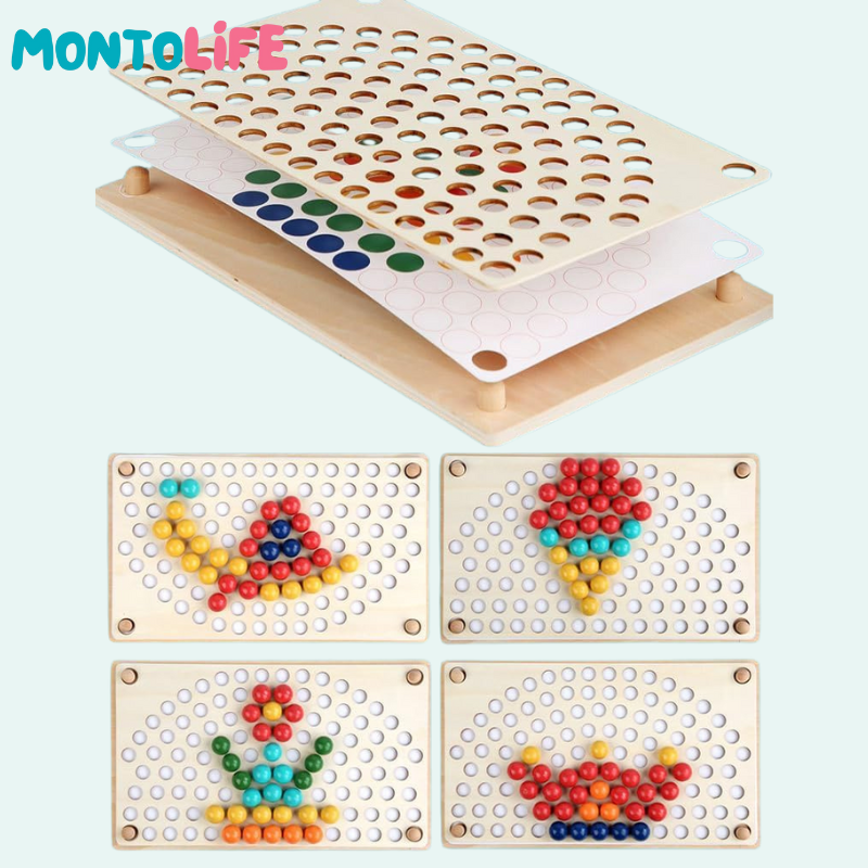 Rainbow Beads - Educational Color Sorting Toy
