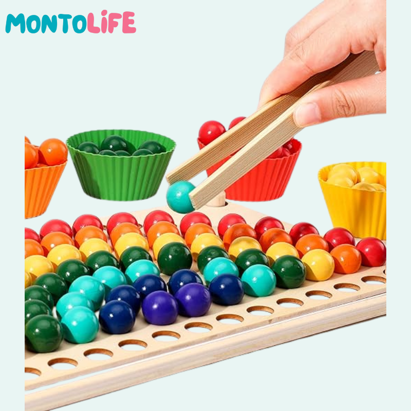 Rainbow Beads - Educational Color Sorting Toy