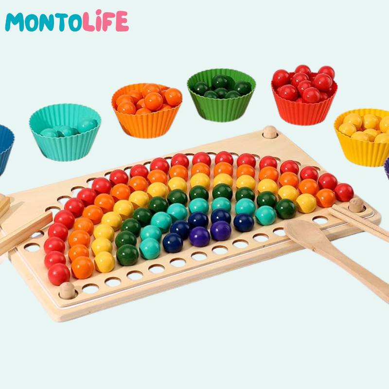 Rainbow Beads - Educational Color Sorting Toy