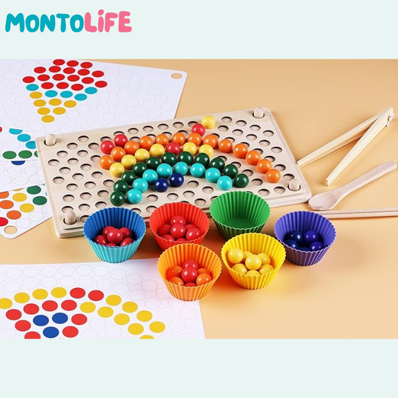 Rainbow Beads - Educational Color Sorting Toy