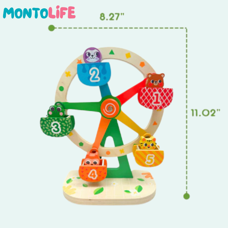 Wooden Ferris Wheel – Charming Spinning Toy for Creative Play