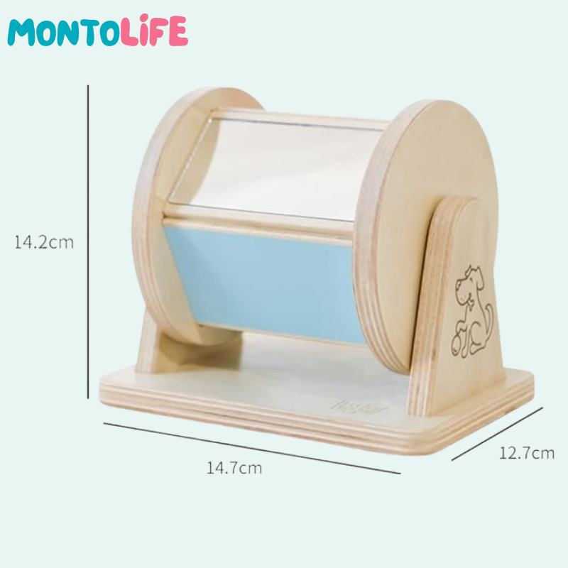 Rotating Sensory Drum – Wooden Early Learning & Development Toy