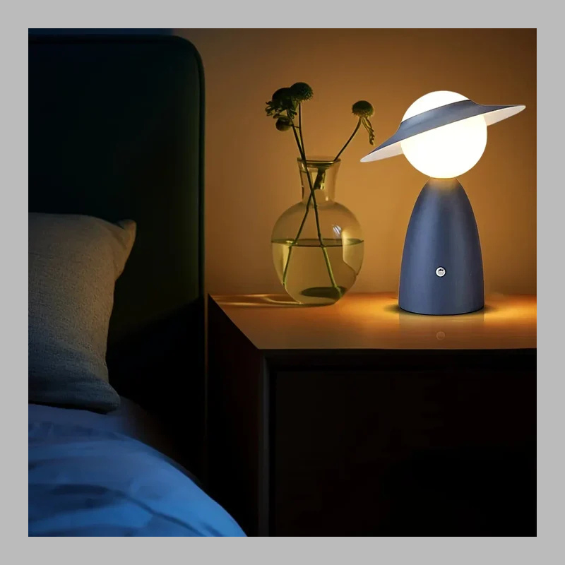 USB Rechargeable LED Table Lamp – Touch Control Dimmable Light