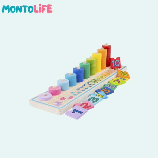 Wooden Counting Game – Educational Math Learning Toy
