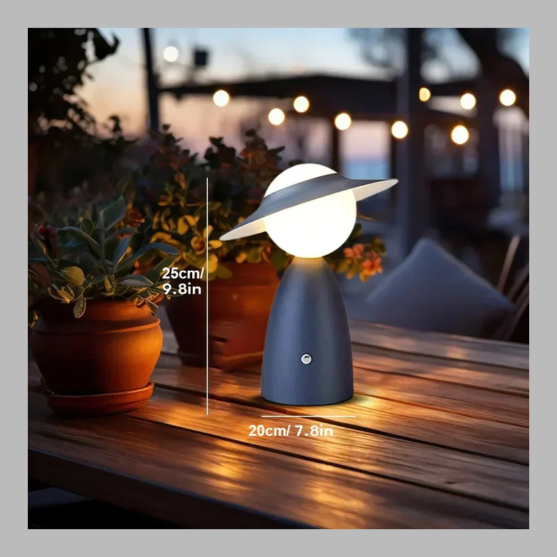 USB Rechargeable LED Table Lamp – Touch Control Dimmable Light