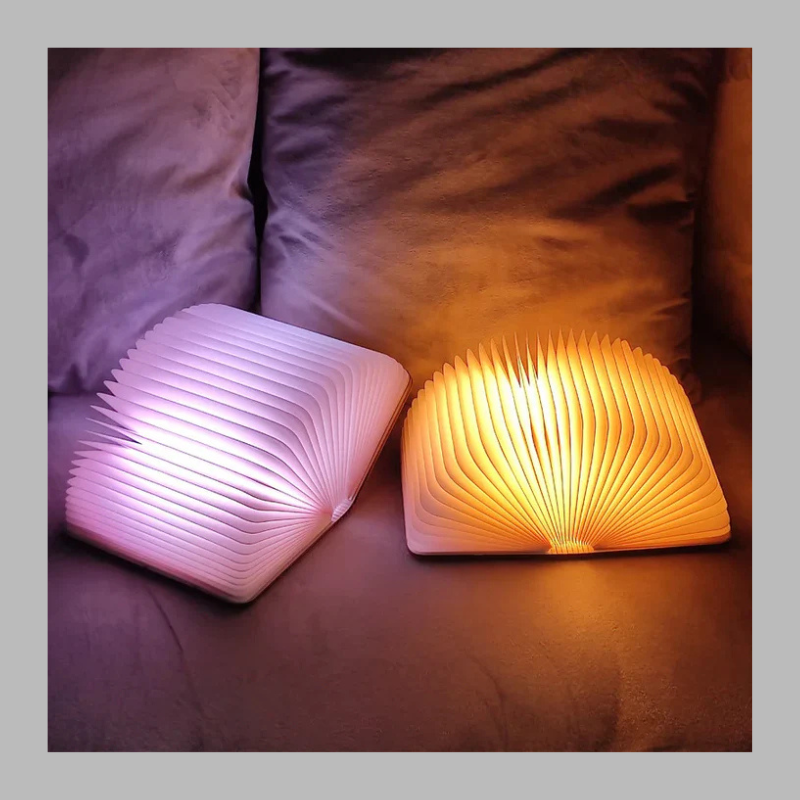 Foldable Book Lamp – Portable Rechargeable LED Desk & Night Light