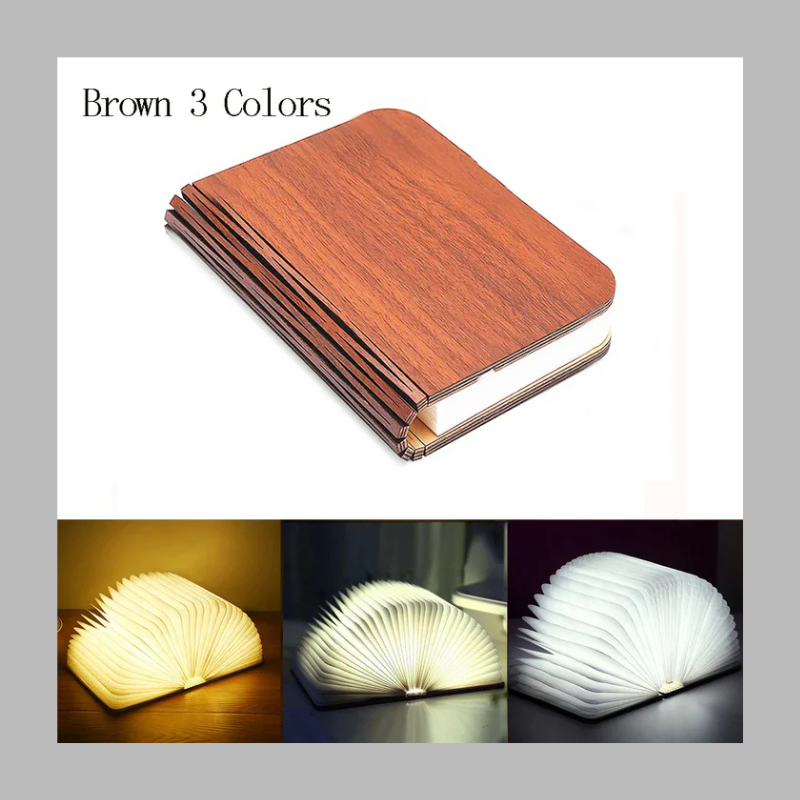 Foldable Book Lamp – Portable Rechargeable LED Desk & Night Light