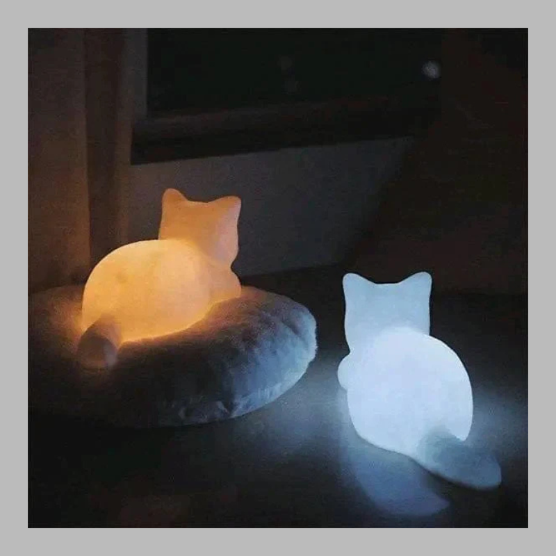 Dreamy Cat Night Light – Cozy LED Bedside Lamp