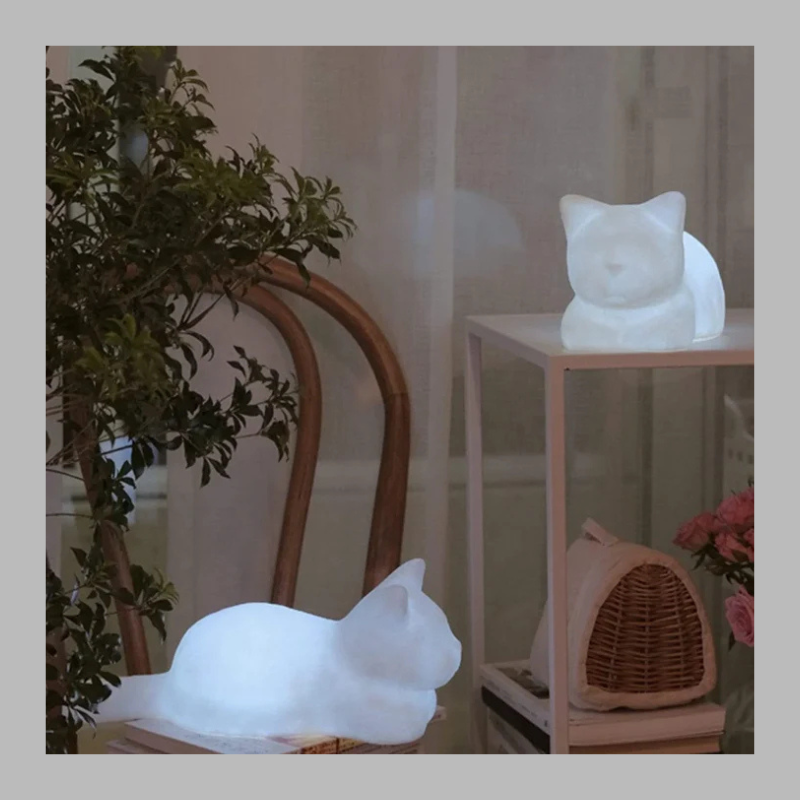 Dreamy Cat Night Light – Cozy LED Bedside Lamp