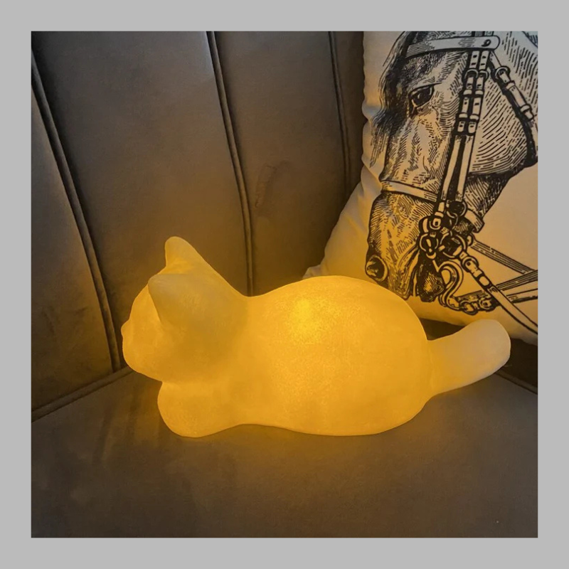 Dreamy Cat Night Light – Cozy LED Bedside Lamp
