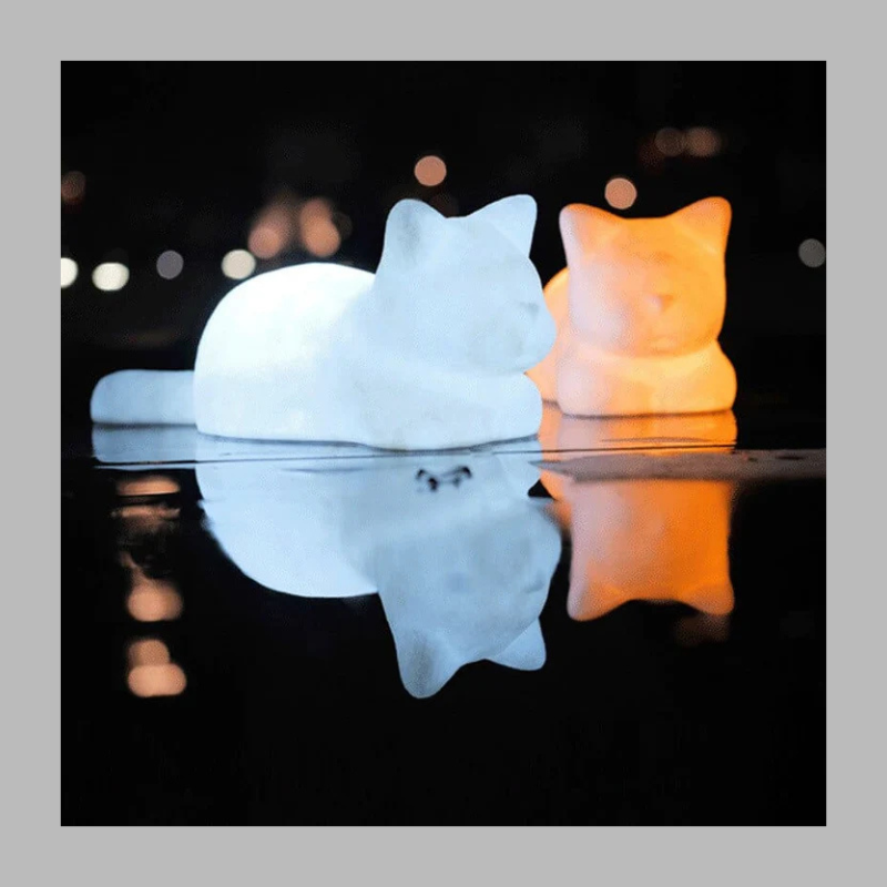 Dreamy Cat Night Light – Cozy LED Bedside Lamp